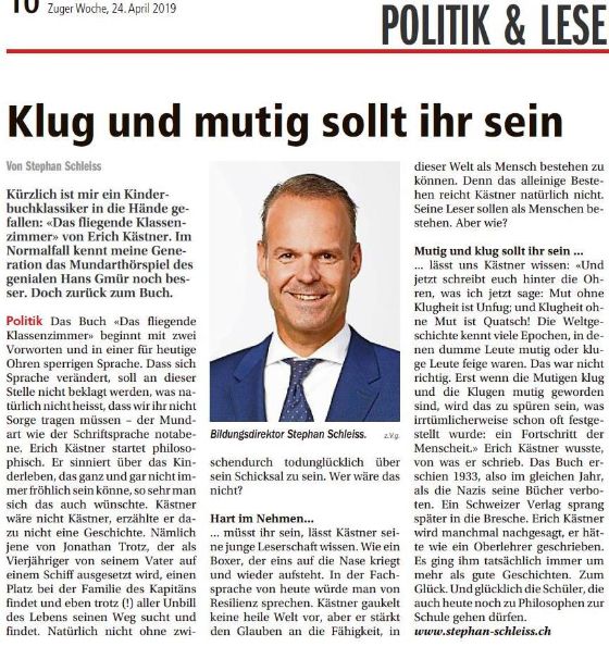 Zuger Woche, 24.04.2019