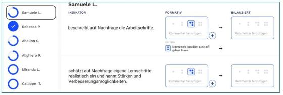 Abbildung 7: Beurteilungsinstrument von Menon Education
