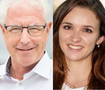 Geschichtsprofessor Peter Gautschi und Sekundarlehrerin Jasmine Steger