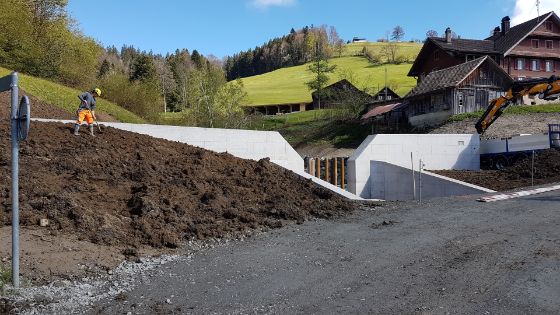 Bild einer Schutzmassnahme: Geschiebesammler Lutisbach, Ober- und Unterägeri (Quelle: belop gmbh & Schubiger AG Obwalden)