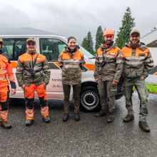 Zivilschutz - Wiederholungskurs der Pionierkompanie 2 im Bereich Forstarbeiten