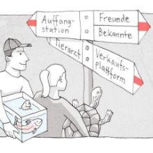 Gebietsfremde Wassertiere
und -pflanzen korrekt entsorgen