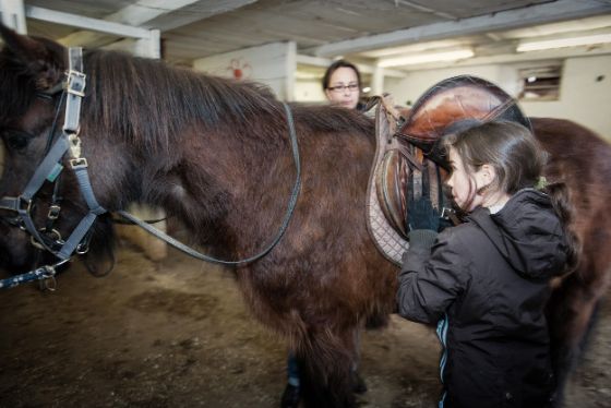 Mädchen in der Reitschule 3.