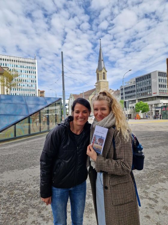 Conny Saka (PS Oberägeri) und Miriam Hucher (PS St. Légier) in Fribourg