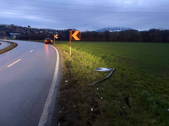 Selbstunfall in Hünenberg