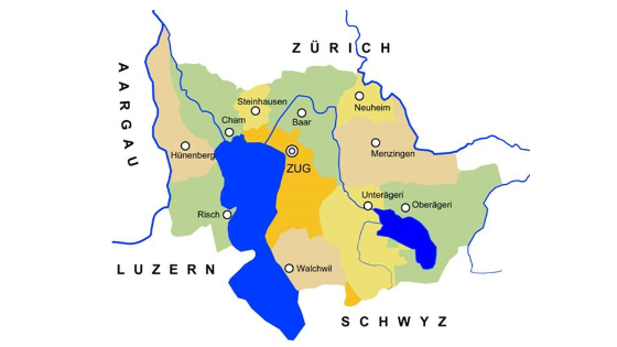 Gemeinden im Kanton Zug