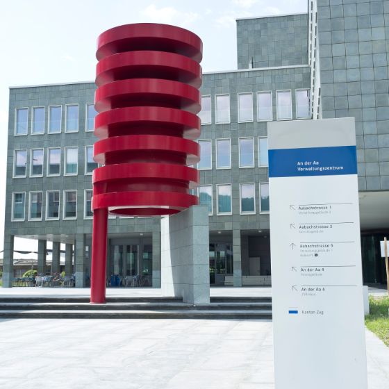 Administration center on the Aa in Zug