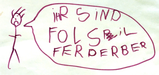 Abbildung 2: Vielfältige Funktionen der Schrift: Gefühle und Meinungen äussern