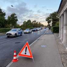 Belagsarbeiten an der Chamerstrasse in Zug