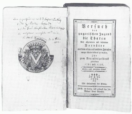 Erstes Zuger Neujahrsblatt von 1785/86