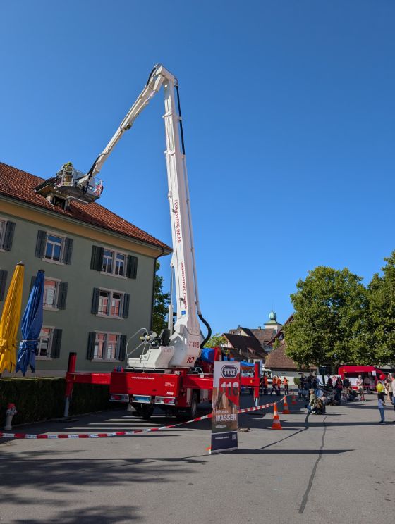 Vorführung Evakuation von gefährdetem Kulturgut durch die Feuerwehr Baar