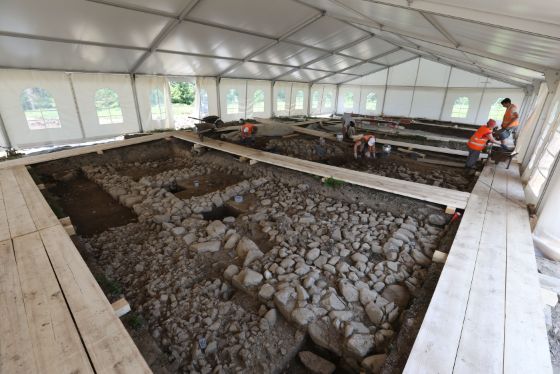 Abb. 3: Cham-Äbnetwald, archäologische Rettungsgrabung.