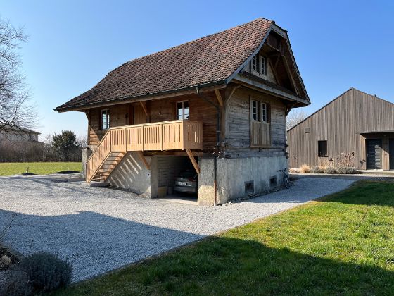 Ansicht des Speichers von Nordosten mit Treppenaufgang