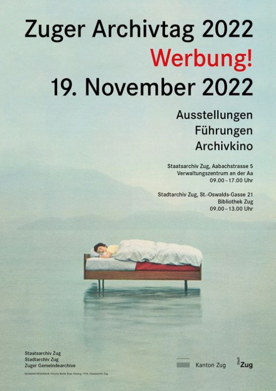 Werbeplakat Victoria Möbel Baar, 1958
