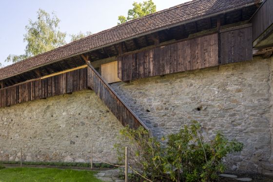 Innenseite der Stadtmauer
