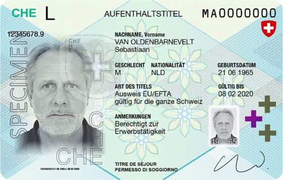 Aufenthaltstitel, Ausweis L EU-EFTA