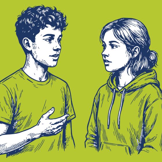 Illustration Kommunikation Teenager