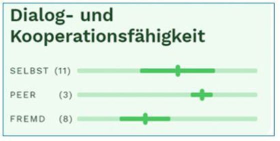 Abbildung 11: Sichtbare Varianzen bei den Beurteilungen