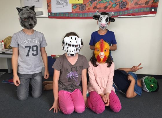 Kursfoto "Spielend zu mehr Selbstsicherheit" [der Frosch ist in Modul 2 — die Redaktion]