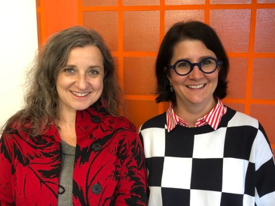 Martina Krieg und Katja Weber, Abteilung Schulentwicklung, leiteten die Zukunftskonferenz