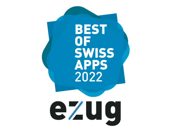 Logo Best of swiss apps 2022 für ezug