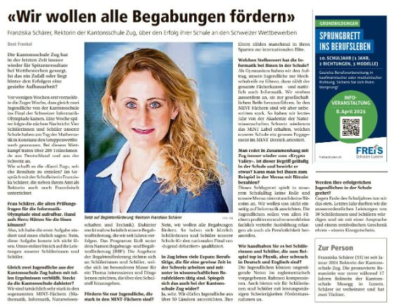Wir wollen alle Begabungen fördern