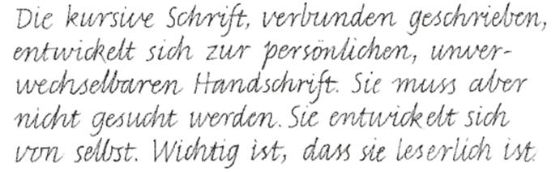 Die kursive Schrift