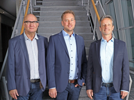 Bild Schulleitungswechsel, Daniel Henggeler, Alex Kobel und Patrick Zeiger