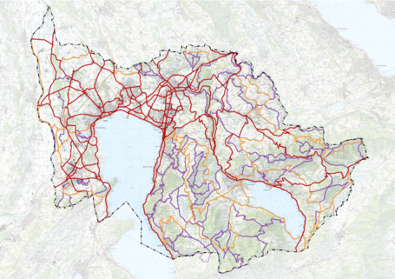 So sieht das kantonale Velowegnetz für den Alltag aus.