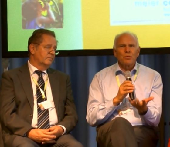 Prof. Volker Heyse (links), Hans Hess (rechts), getroffen am Bildungskongress 2015 in Zürich.