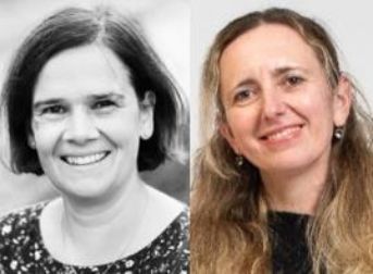 Ursula Letter (Fachgruppe ICT OSKIN) und Claudia Bürgisser (Musik / Gestalten)