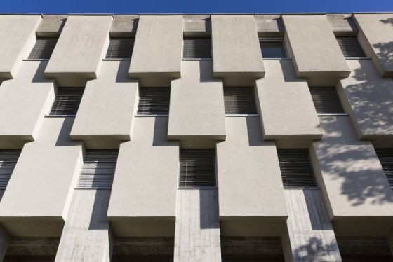 Sicht auf Fassade