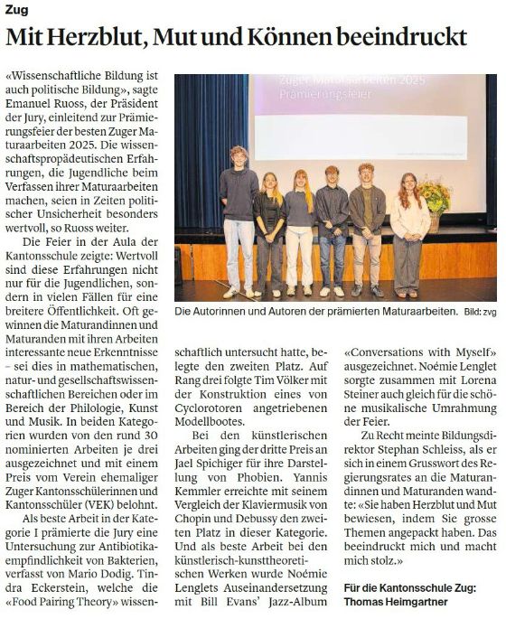Mit Herzblut, Mut und Können beeindrucken