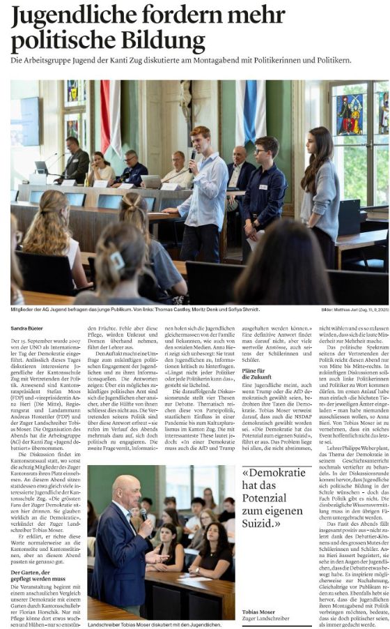 Jugendliche fordern mehr politische Bildung